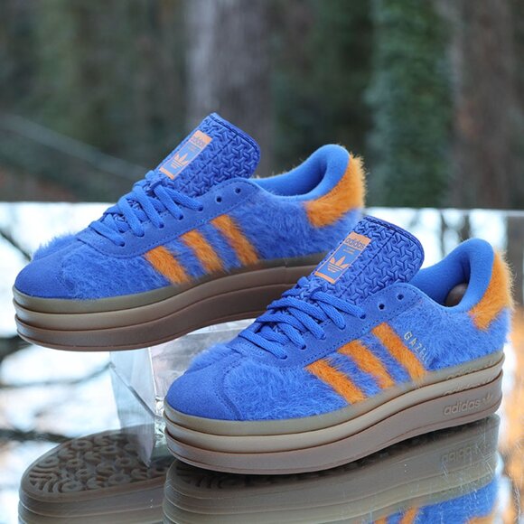 Adidas Gazelle Bold Hi Res Blue Orange - Picture 12 of 15